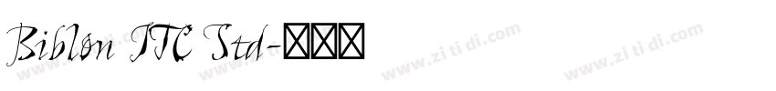 Biblon ITC Std字体转换